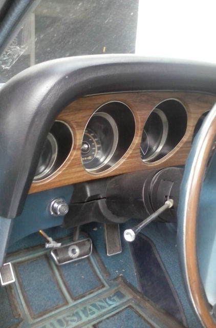 1970 blue Ford Mustang Coupe