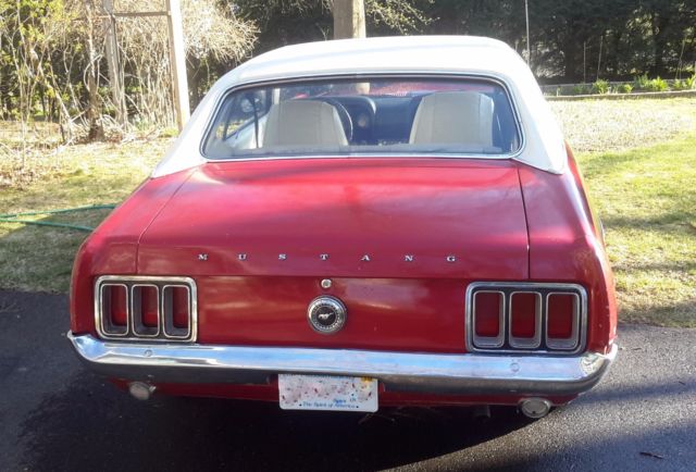 1970 Red Ford Mustang Coupe