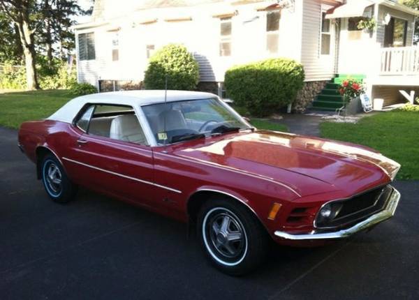 1970 Red Ford Mustang Coupe