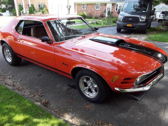 1970 Orange Ford Mustang Coupe