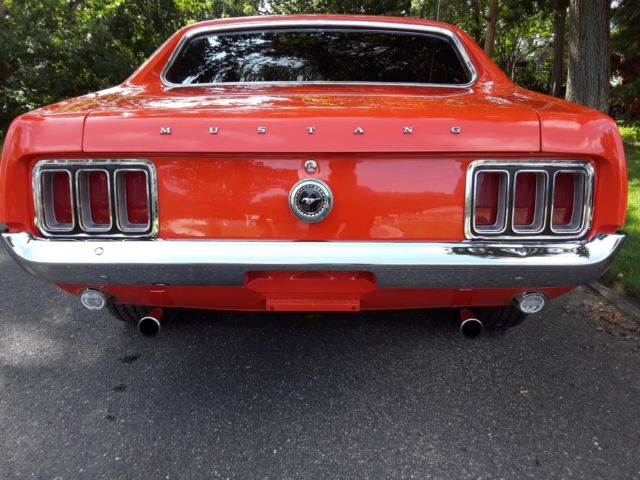 1970 Orange Ford Mustang Coupe