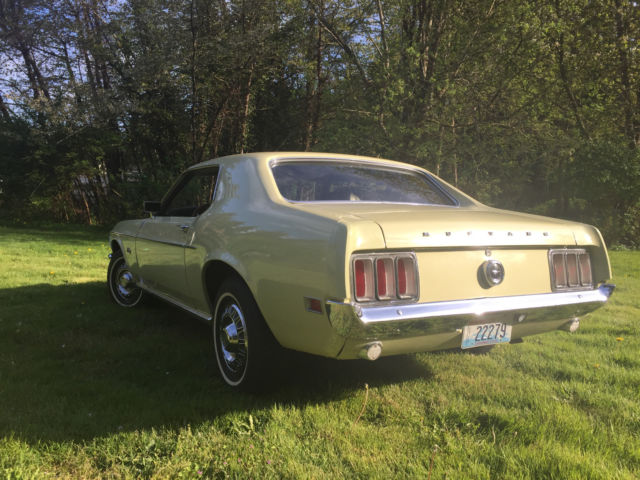 1970 Yellow Ford Mustang Coupe