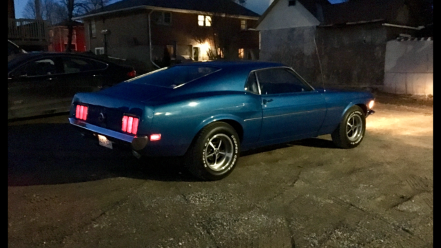 1970 Blue Ford Mustang Fastback