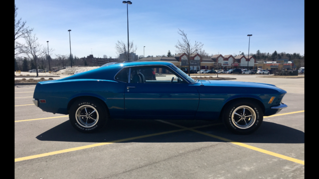 1970 Blue Ford Mustang Fastback