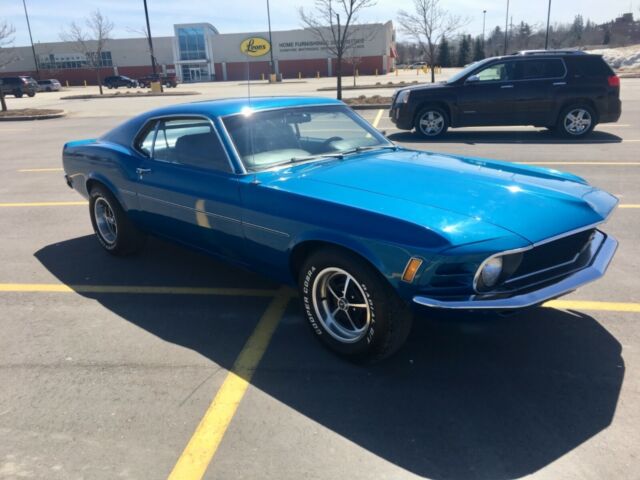1970 Blue Ford Mustang Fastback