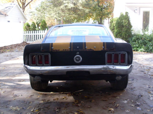 1970 Black Ford Mustang