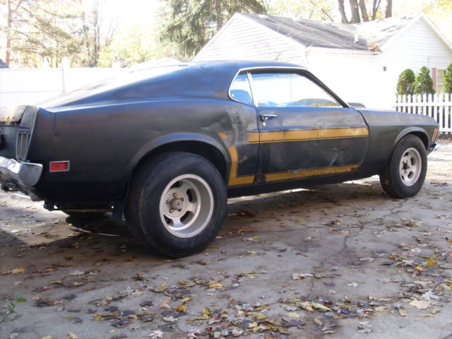 1970 Black Ford Mustang