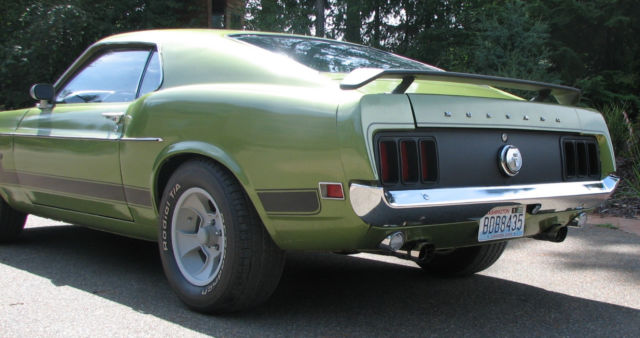 1970 Green Ford Mustang fastback