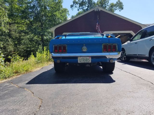1970 Grabber Blue Ford Mustang Fastback