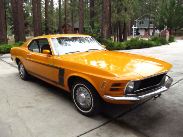 1970 Factory Grabber Orange Ford Mustang Fastback sportsroof