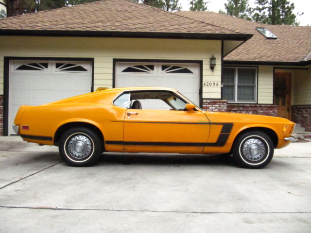 1970 Factory Grabber Orange Ford Mustang Fastback sportsroof