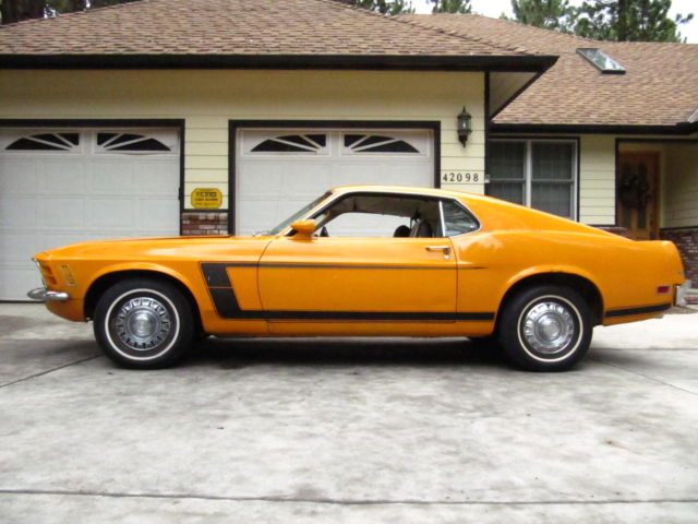 1970 Factory Grabber Orange Ford Mustang Fastback sportsroof