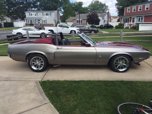 1970 Silver/Maroon Ford Mustang Convertible