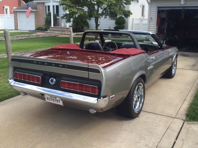 1970 Silver/Maroon Ford Mustang Convertible