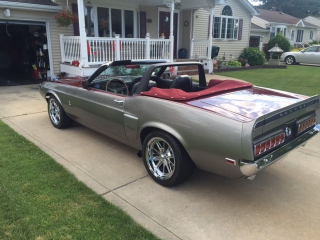 1970 Silver/Maroon Ford Mustang Convertible