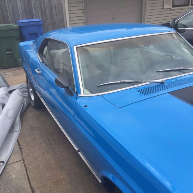 1970 Blue Ford Mustang Coupe