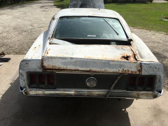 1970 White Ford Mustang Fastback