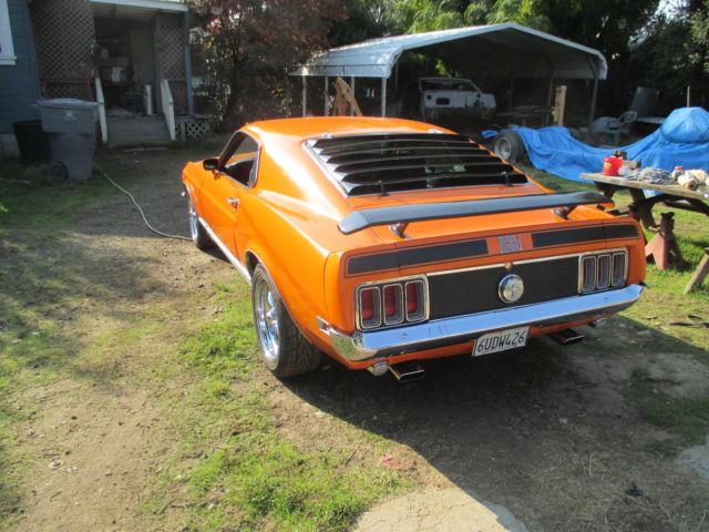 1970 Orange Ford Mustang Fastback