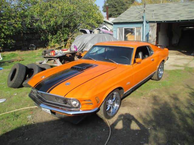 1970 Orange Ford Mustang Fastback