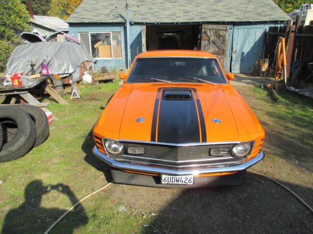 1970 Orange Ford Mustang Fastback