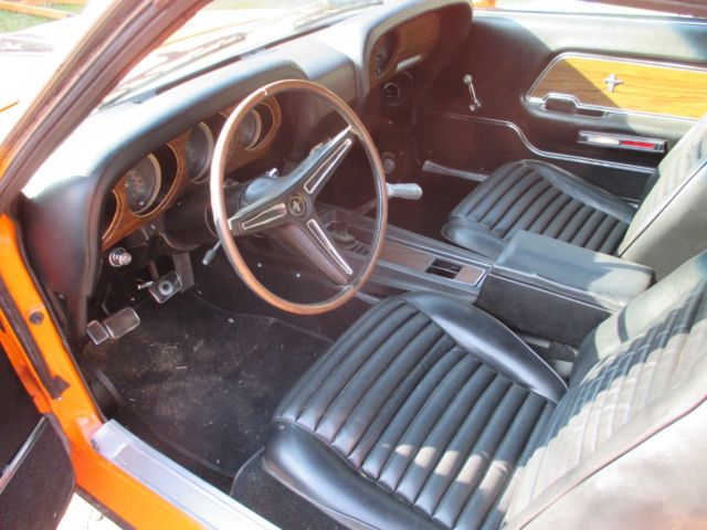 1970 Orange Ford Mustang Fastback