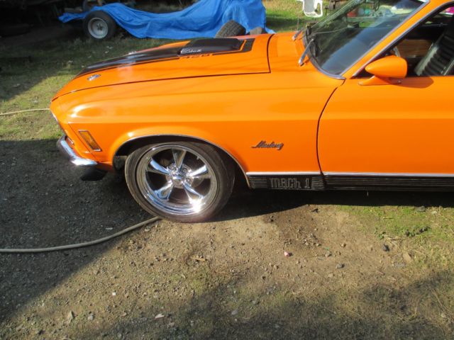 1970 Orange Ford Mustang Fastback