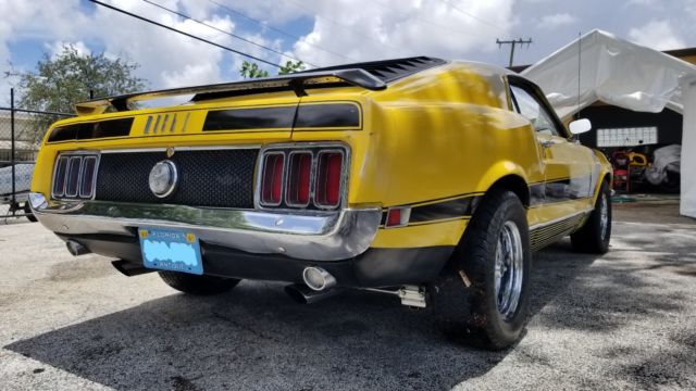 1970 Yellow Ford Mustang Fastback