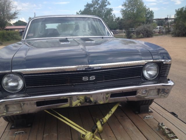 1970 Blue Chevrolet Nova Coupe
