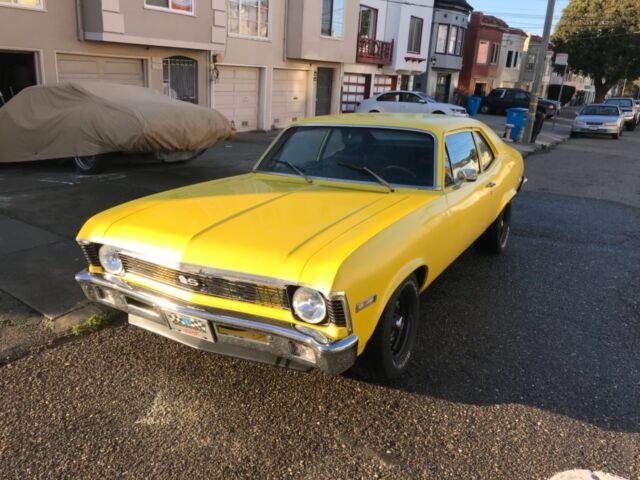 1970 Yellow Chevrolet Nova 2dr