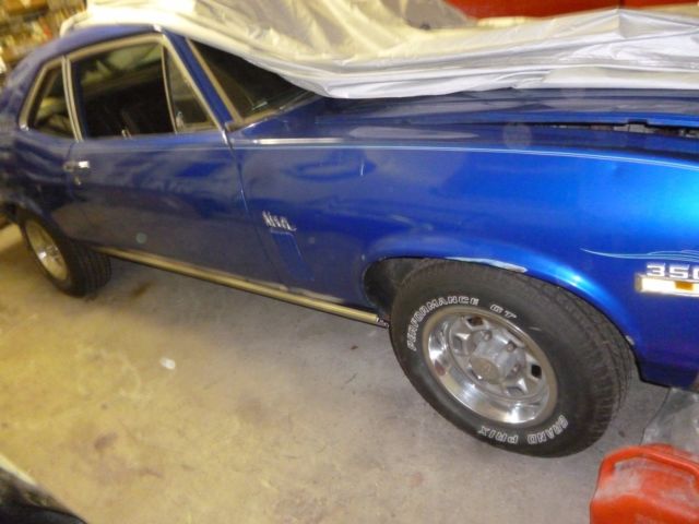 1970 Blue Chevrolet Nova Coupe