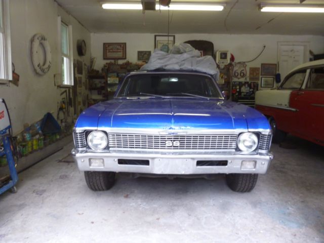 1970 Blue Chevrolet Nova Coupe