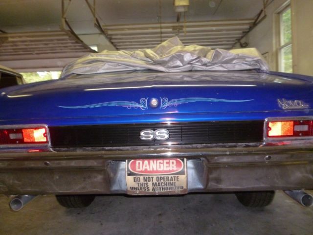 1970 Blue Chevrolet Nova Coupe