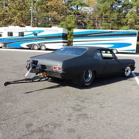 1970 Black Chevrolet Nova Sedan