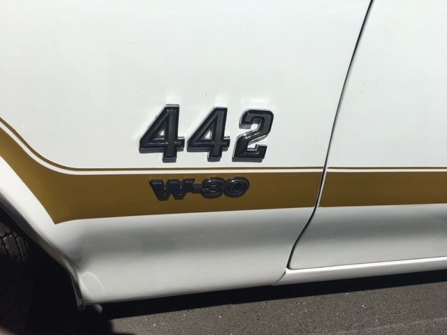 1970 White gold stripe Oldsmobile 442 Hardtop