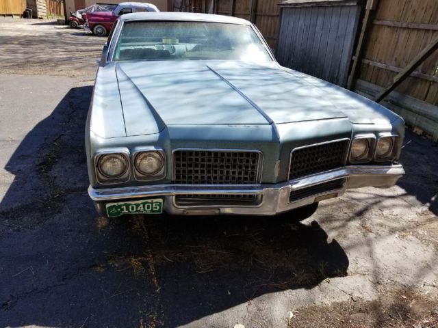 1970 Blue Oldsmobile Ninety-Eight Coupe