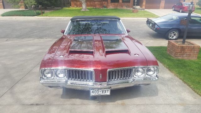 1970 Red Oldsmobile Cutlass Convertible