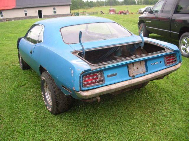 1970 Blue Plymouth Barracuda Coupe