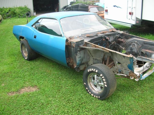 1970 Blue Plymouth Barracuda Coupe
