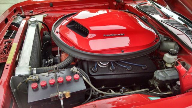 1970 Red Plymouth Barracuda Coupe