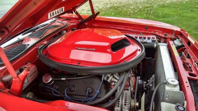 1970 Red Plymouth Barracuda Coupe
