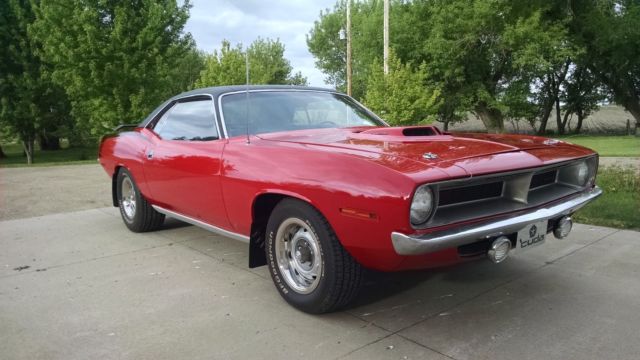 1970 Red Plymouth Barracuda Coupe