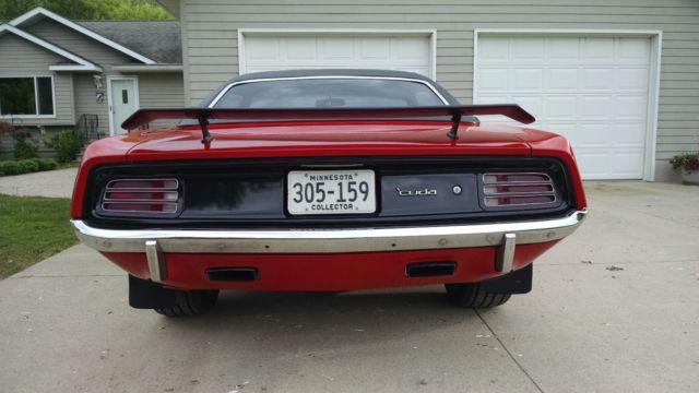 1970 Red Plymouth Barracuda Coupe