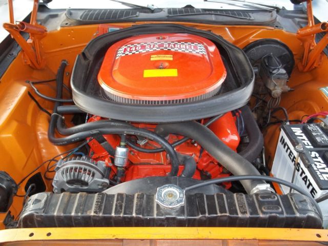 1970 Orange Plymouth Barracuda Hardtop