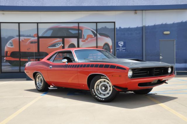 1970 Red Plymouth Barracuda Coupe