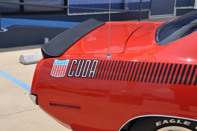 1970 Red Plymouth Barracuda Coupe