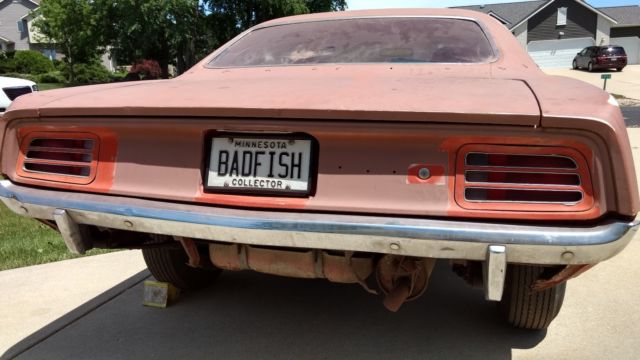 1970 Red Plymouth Barracuda Coupe