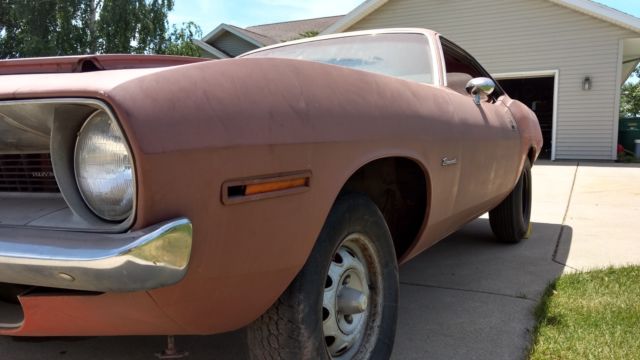 1970 Red Plymouth Barracuda Coupe