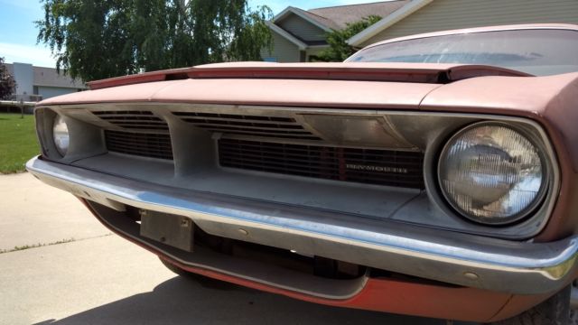 1970 Red Plymouth Barracuda Coupe