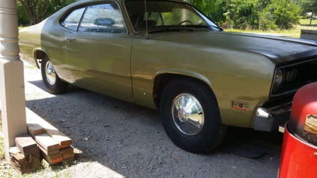 1970 Green Plymouth Duster Coupe