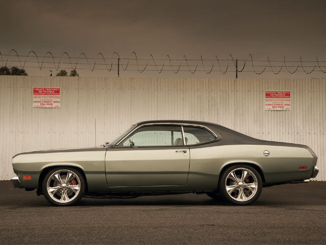 1970 Green Plymouth Duster Coupe